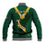 (Custom Text And Number) South Africa Rugby Go Blitzboks Sevens Baseball Jacket - Wonder Print Shop