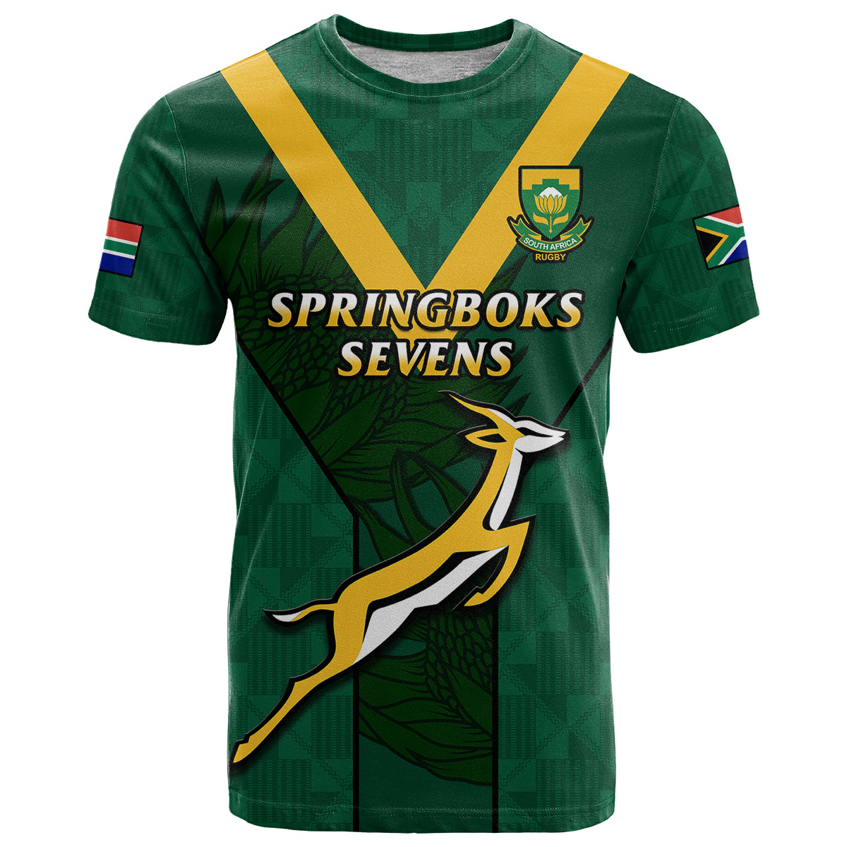 South Africa Rugby Go Blitzboks Sevens T Shirt - Wonder Print Shop