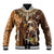 Native American Eagle Warrior Headdress Feathers Baseball Jacket - Wonder Print Shop