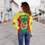 Senegal Football Off Shoulder Sweater Champion of Africa LT13 - Wonder Print Shop