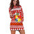 Tonga Kilisimasi Fiefia Hoodie Dress Merry Christmas with Tongan Pattern LT13 - Wonder Print Shop