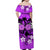 Hawaii Skull Matching Hawaiian Shirt And Dress Mysterious Polynesia and Purple Flowers LT13 - Wonder Print Shop