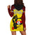 Uganda Hoodie Dress African Pattern People Power Our Power LT13 - Wonder Print Shop