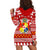 Tonga Kilisimasi Fiefia Hoodie Dress Merry Christmas with Tongan Pattern LT13 - Wonder Print Shop