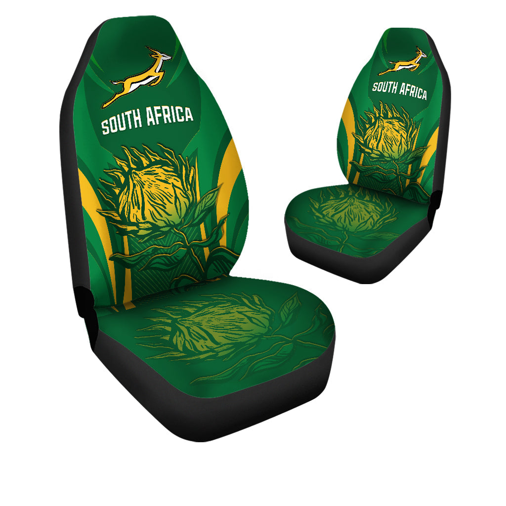 South Africa Rugby Car Seat Cover Springboks Champion LT13 - Wonder Print Shop