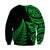 New Zealand Rugby Sweatshirt - Aotearoa Maori Style Green LT13 - Wonder Print Shop