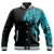 Viking Baseball Jacket Viking Jormungand Tattoo Style Cyan RLT12 - Wonder Print Shop