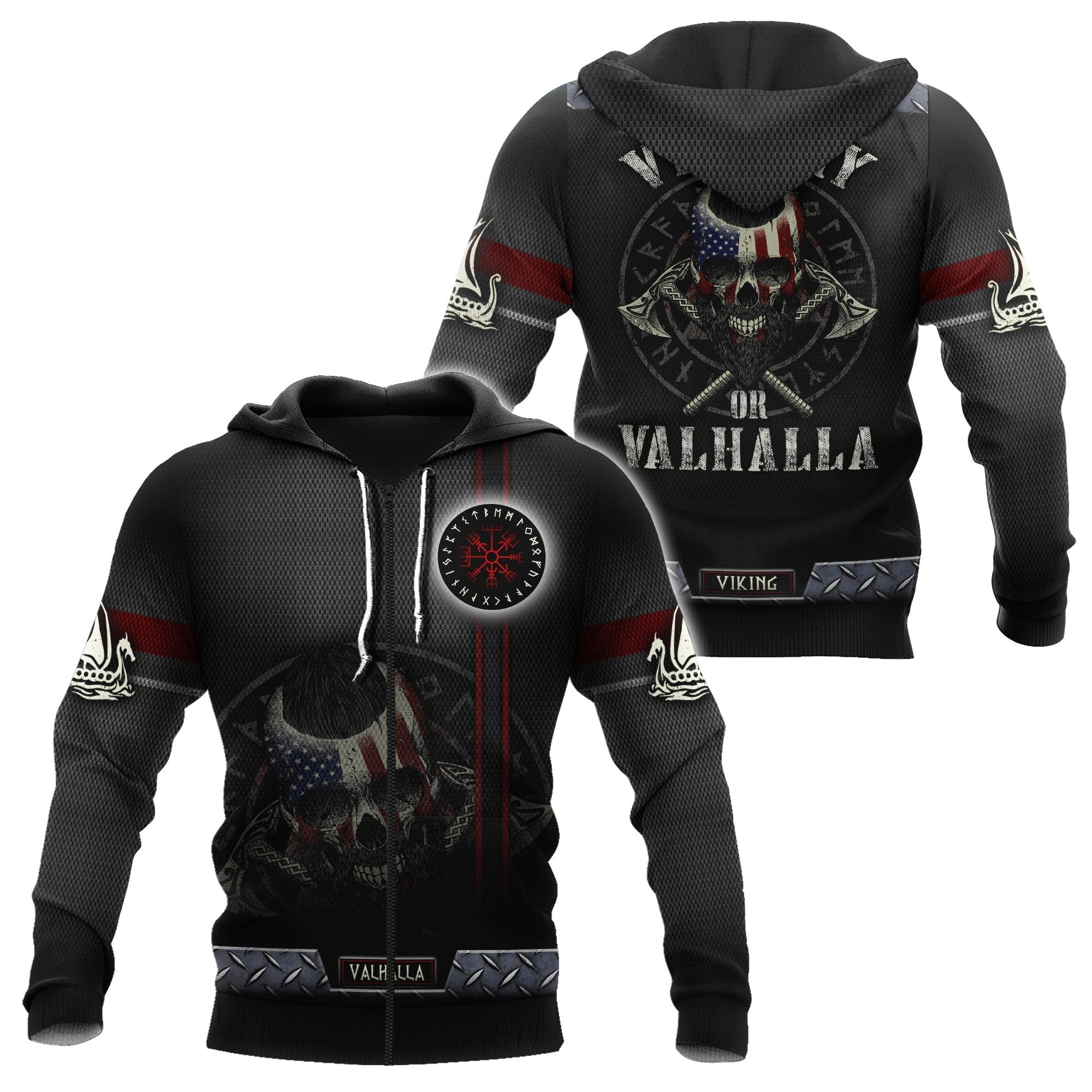 Viking Clothing American Viking 3D Hoodie RLT12 - Wonder Print Shop