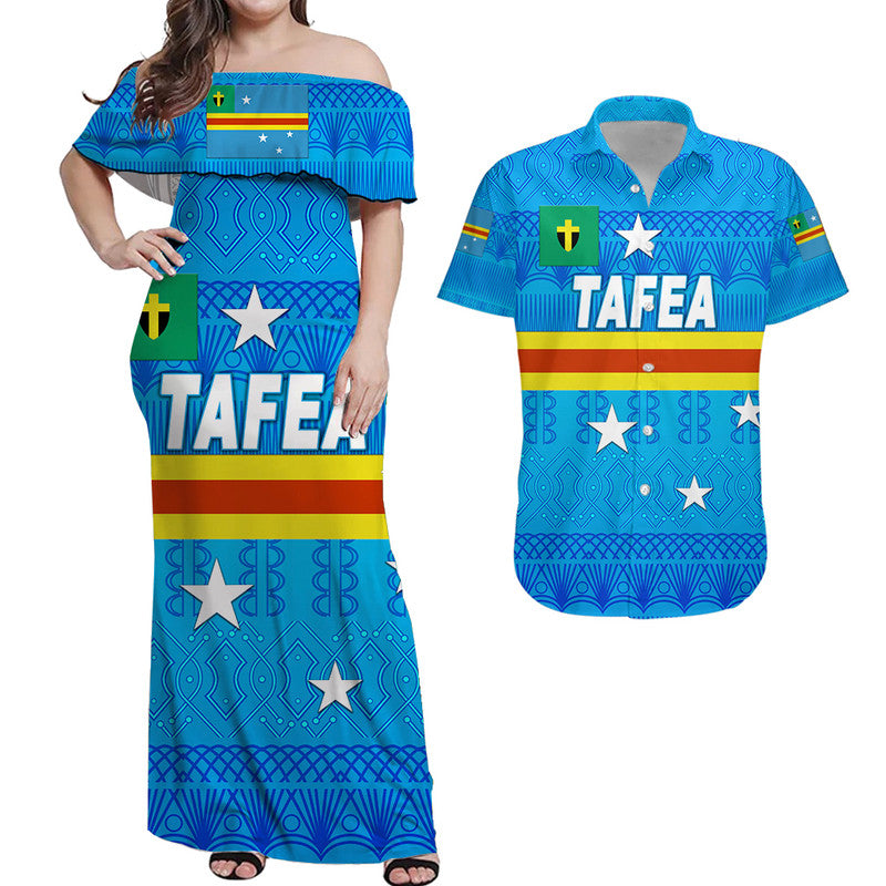 Tafea Province Matching Hawaiian Outfits For Couples Vanuatu Pattern Traditional Style LT8 - Wonder Print Shop