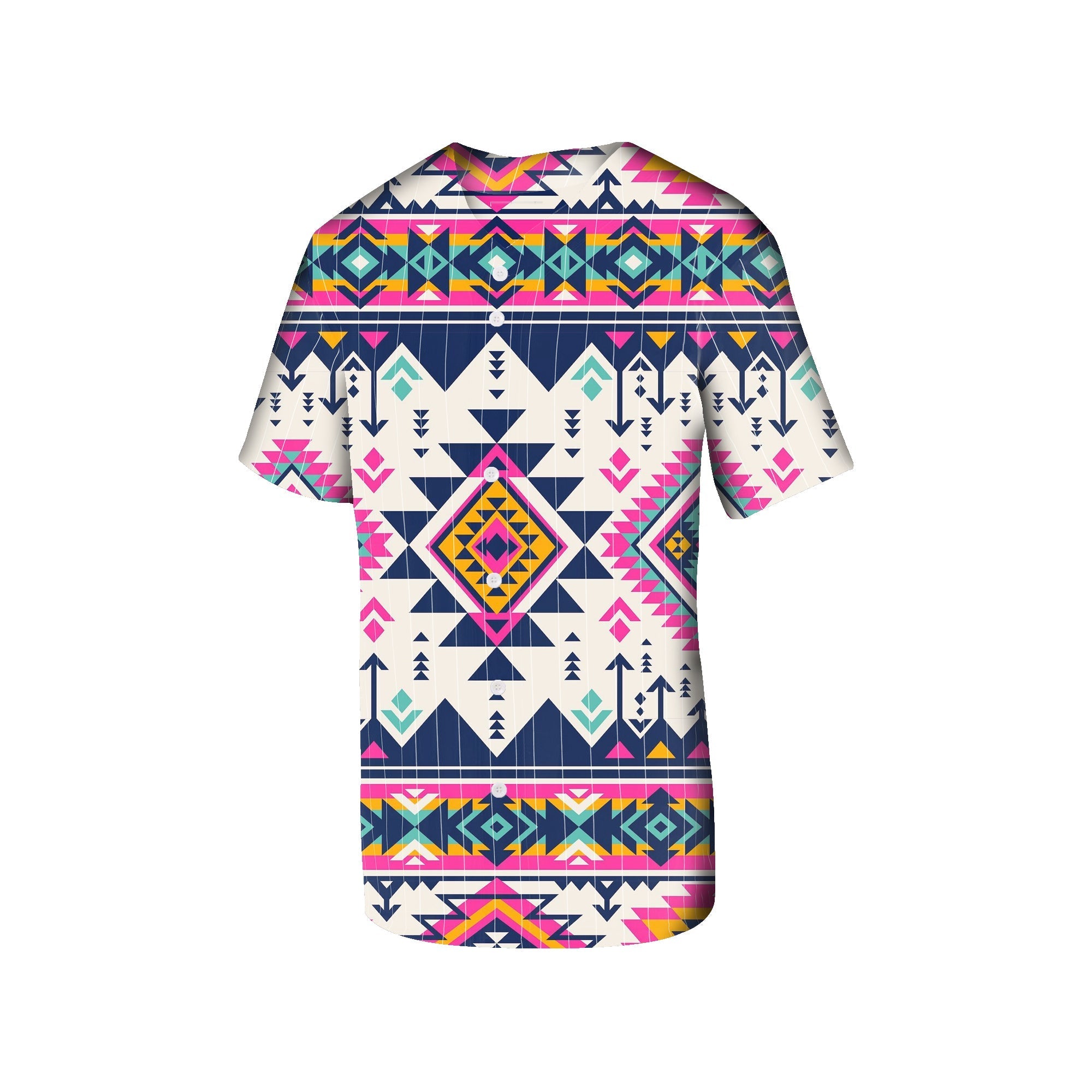 Pink Pattern Native American Baseball Jersey LT10 - Wonder Print Shop