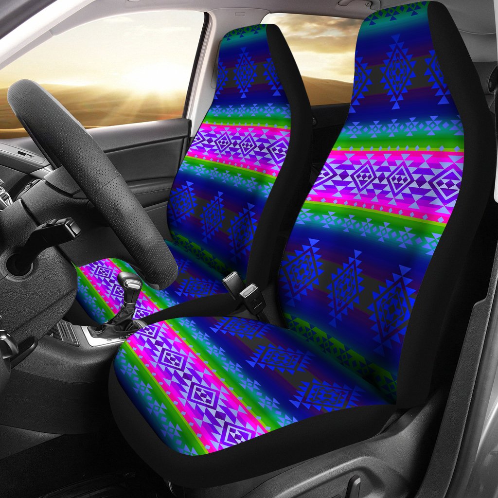 Pattern Blue Car Seat Cover LT10 - Wonder Print Shop