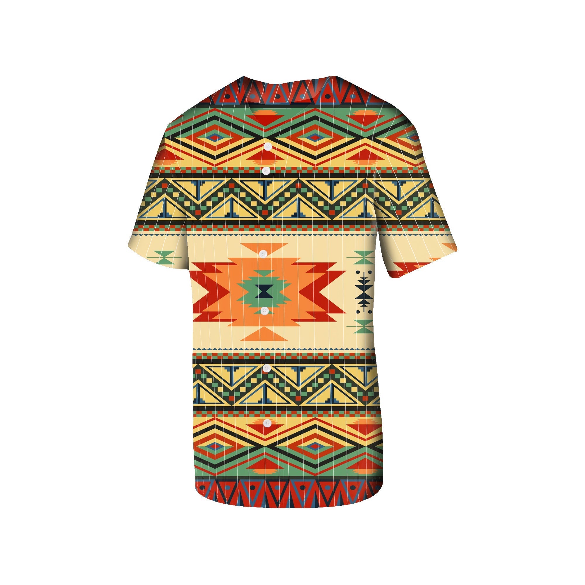 Geometric Pattern Design Native American Baseball Jersey LT10 - Wonder Print Shop