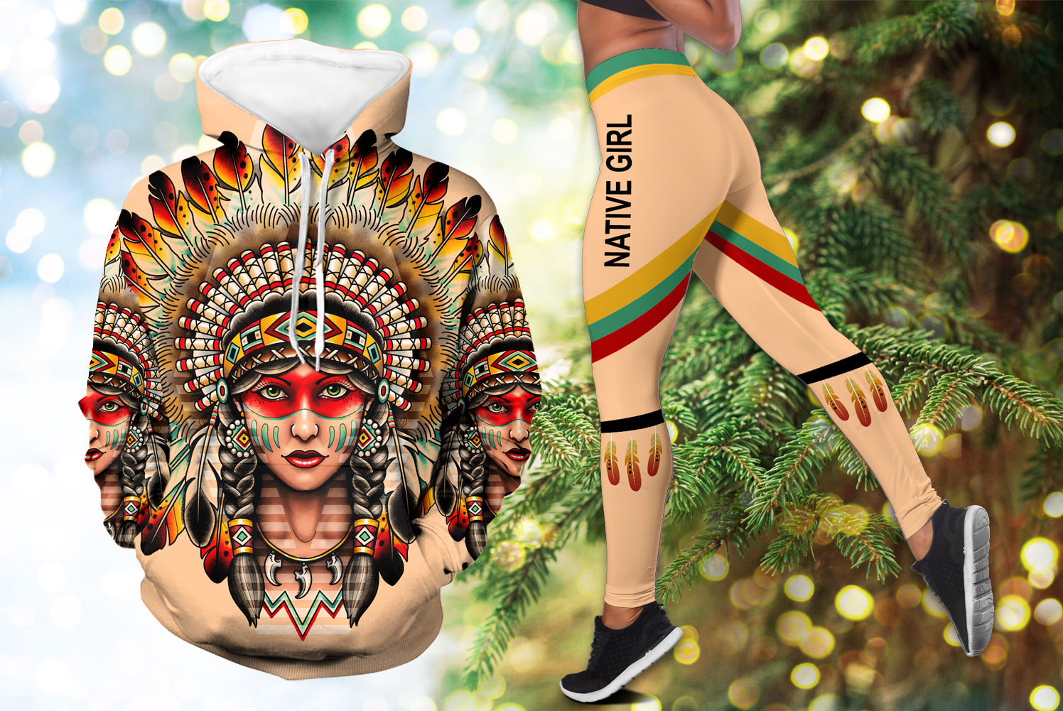 native-american-girl-hoodie-leggings-set