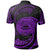 American Samoa Polynesian Polo Shirt Purple Tribal Wave - Wonder Print Shop