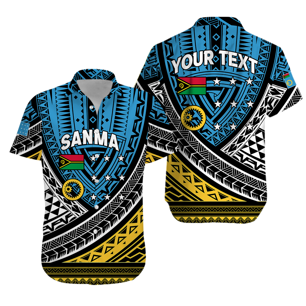 Custom Personalised Vanuatu Sanma Province Tribal Pattern Hawaiian Shirt LT12 - Wonder Print Shop