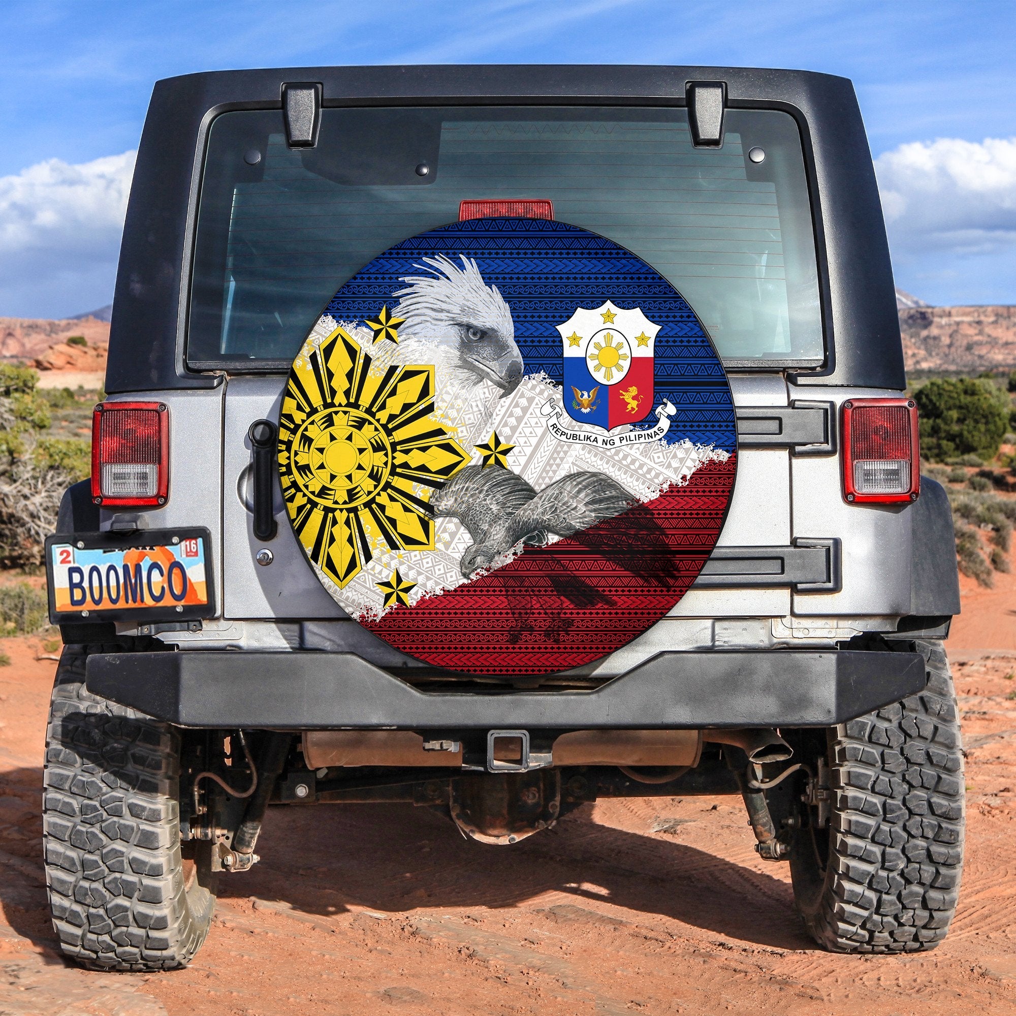 Philippines Filipino Tribal Eagle Spare Tire Cover LT2 - Wonder Print Shop