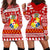 Tonga Kilisimasi Fiefia Hoodie Dress Merry Christmas with Tongan Pattern LT13 - Wonder Print Shop