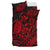 Hawaii Turtle With Hibiscus Tribal Red Bedding Set LT12 - Wonder Print Shop