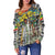 Wonder Print Shop Ethiopia Orthodox Women Off Shoulder Sweater - The Total Liberation Of Africa LT20 - Wonder Print Shop