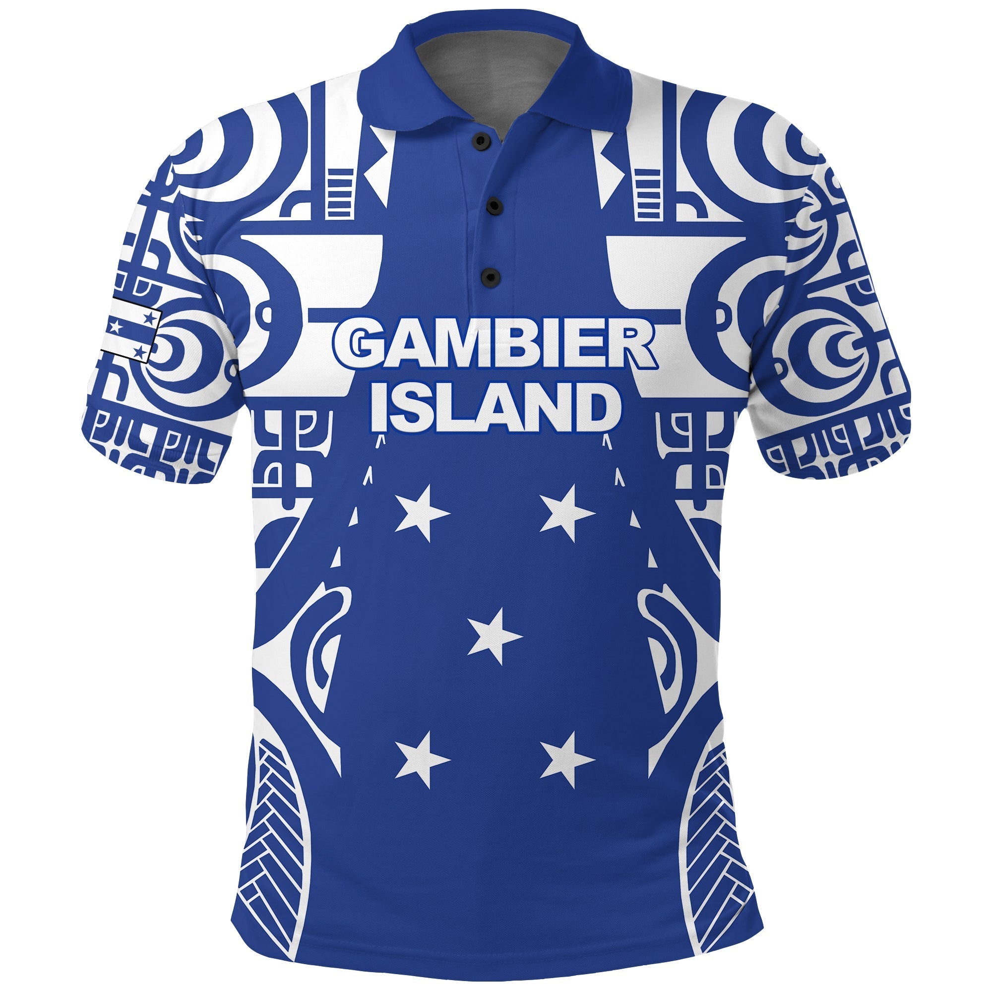 custom-personalised-gambier-islands-tribal-polo-shirt