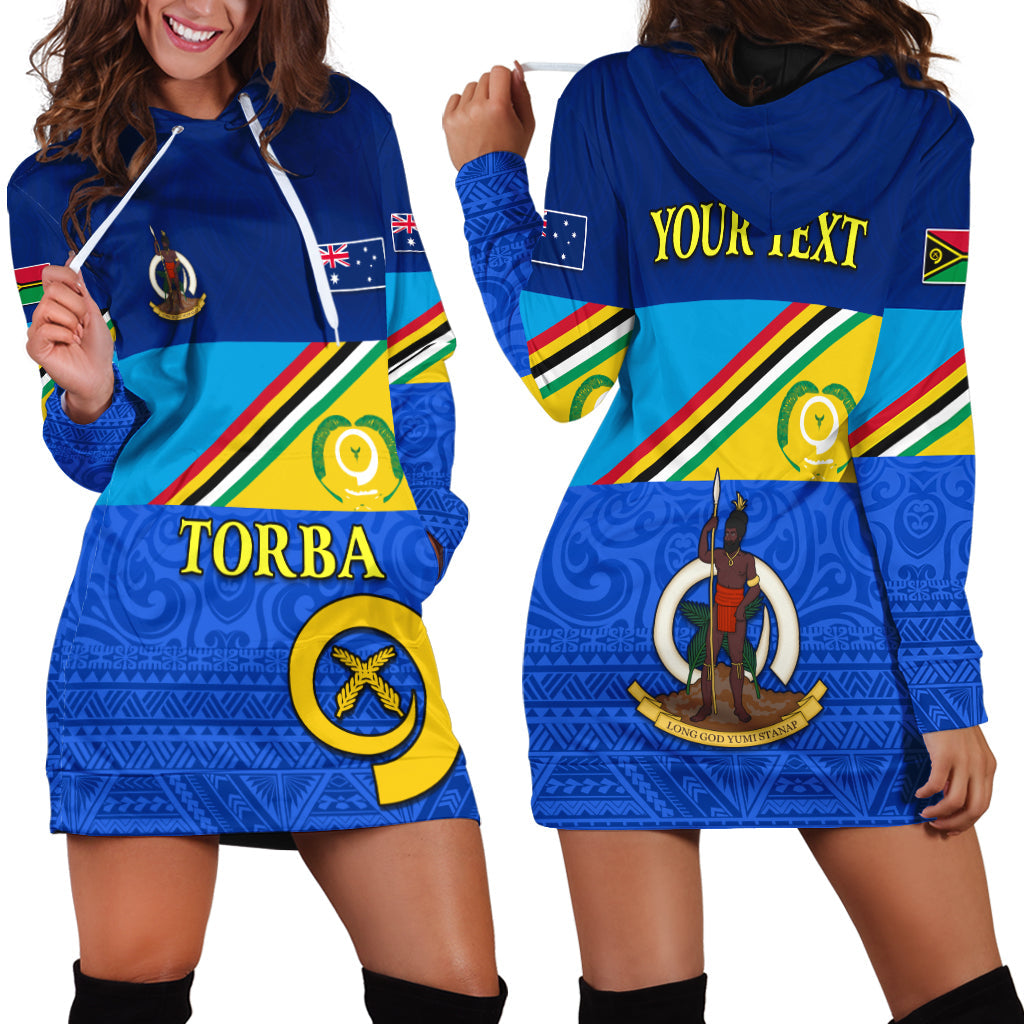 Custom Personalised Torba Vanuatu Province Hoodie Dress Mix Australia Flag LT13 - Wonder Print Shop