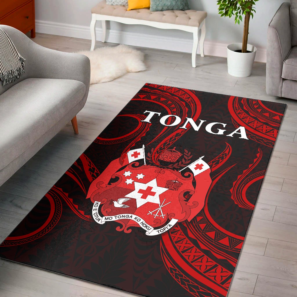 Tonga Pattern Area Rug Always Proud LT13 - Wonder Print Shop