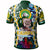 Custom Hawaii Polo Shirt Kaimuki High School Bulldogs With Hawaiian Sea Turtle and Tribal Patterns LT10 - Wonder Print Shop