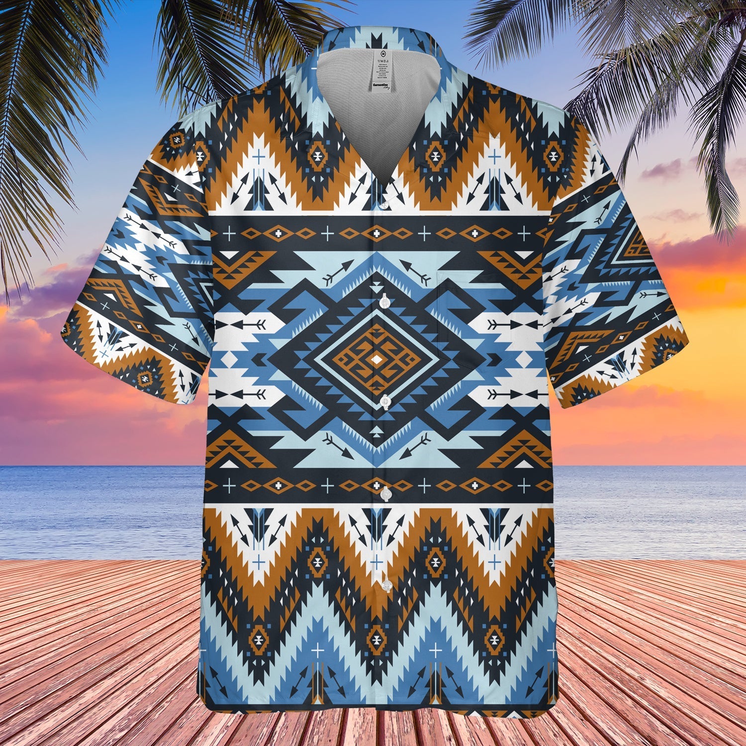 Native American Retro Colors Tribal Seamless Hawaiian Shirt 3D LT10 - Wonder Print Shop