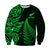 New Zealand Rugby Sweatshirt - Aotearoa Maori Style Green LT13 - Wonder Print Shop