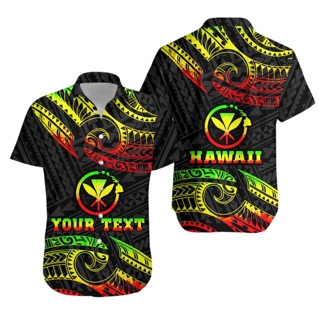 (Custom Personalised) Hawaii Hawaiian Shirt - Tribal Pattern Reggae LT12 - Wonder Print Shop