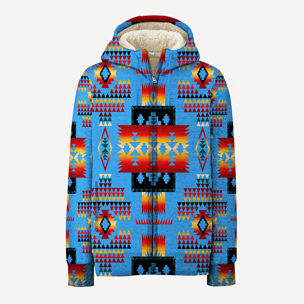 dark-blue-native-american-tribes-pattern-3d-fleece-hoodie