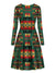 dark-green-pattern-native-american-long-sleeve-dress