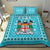 Fiji Bedding Set Pattern - Fijian Tapa Pattern Turquoise LT13 - Wonder Print Shop