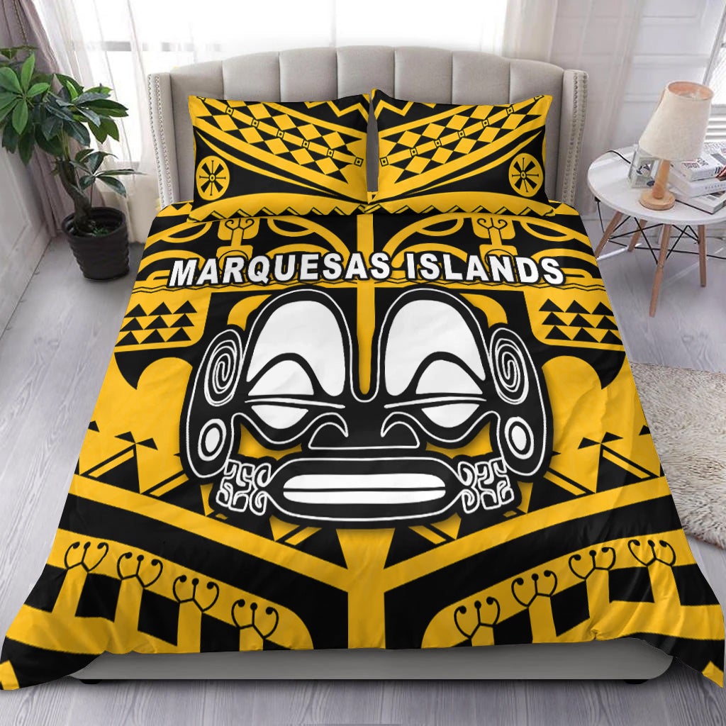 Marquesas Islands Bedding Set - Marquesas Tattoo Version 02 LT13 - Wonder Print Shop