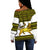 Ethiopia Tibeb Off Shoulder Sweater Royal Ethiopian Cross LT13 - Wonder Print Shop