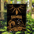 Samoa Tatau Flag Gold Polynesian Ula Nifo LT13 - Wonder Print Shop