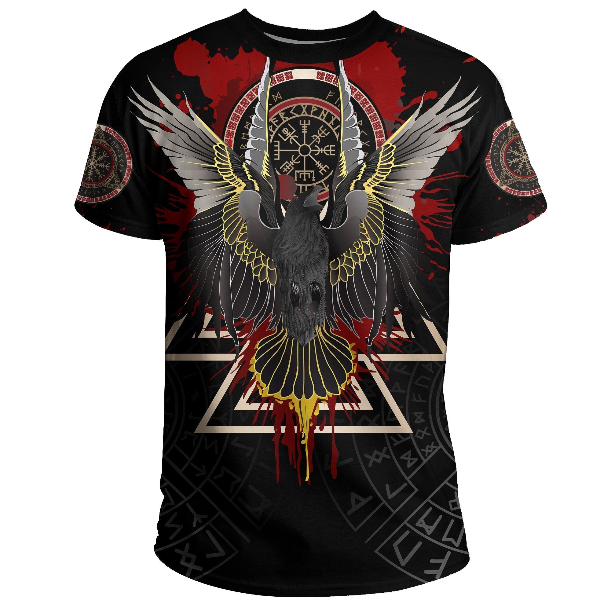 Viking T Shirt, Raven Of Odin Special Version RLT12 - Wonder Print Shop