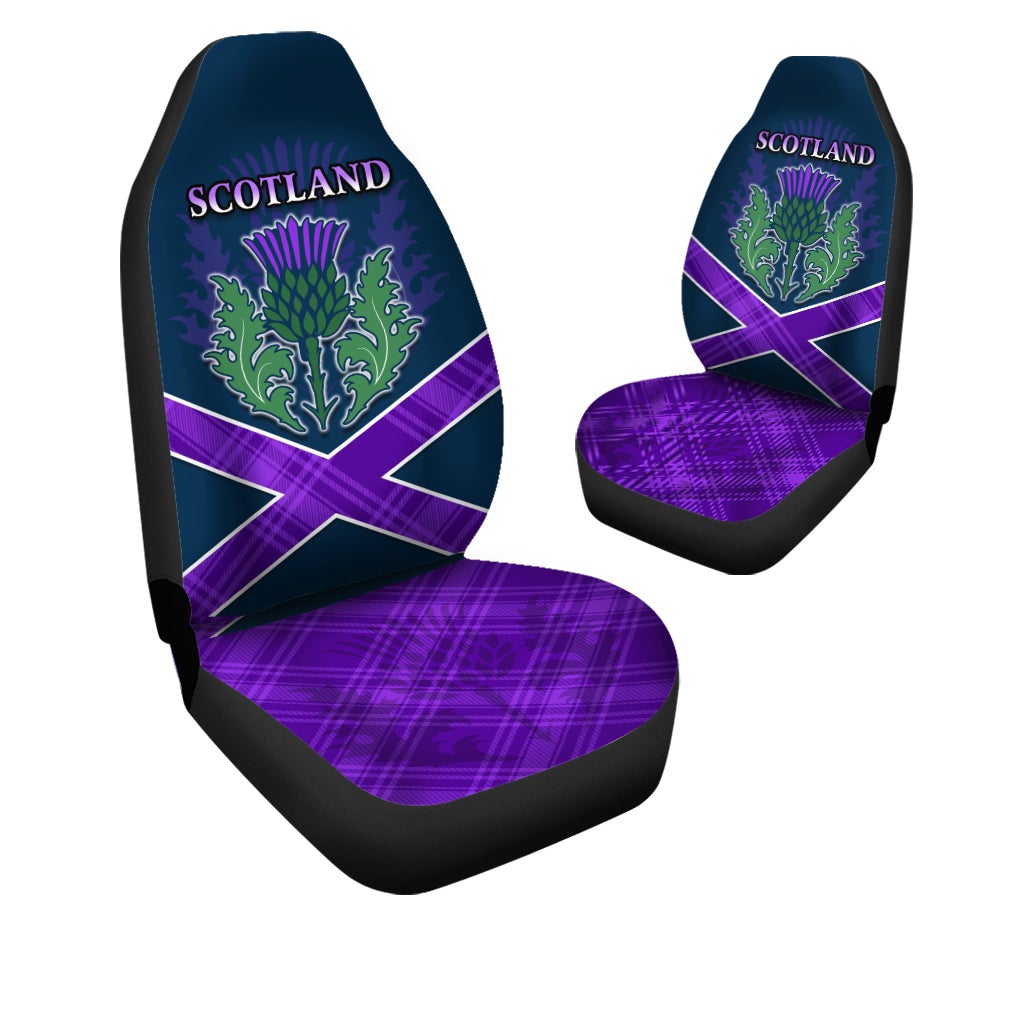 Scotland Rugby 2021 Car Seat Cover Thistle Six Nations LT13 - Wonder Print Shop