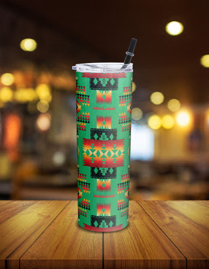 green-tribes-pattern-native-american-skinny-tumbler