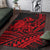 Hawaii Turtle With Hibiscus Tribal Red Area Rug LT12 - Wonder Print Shop