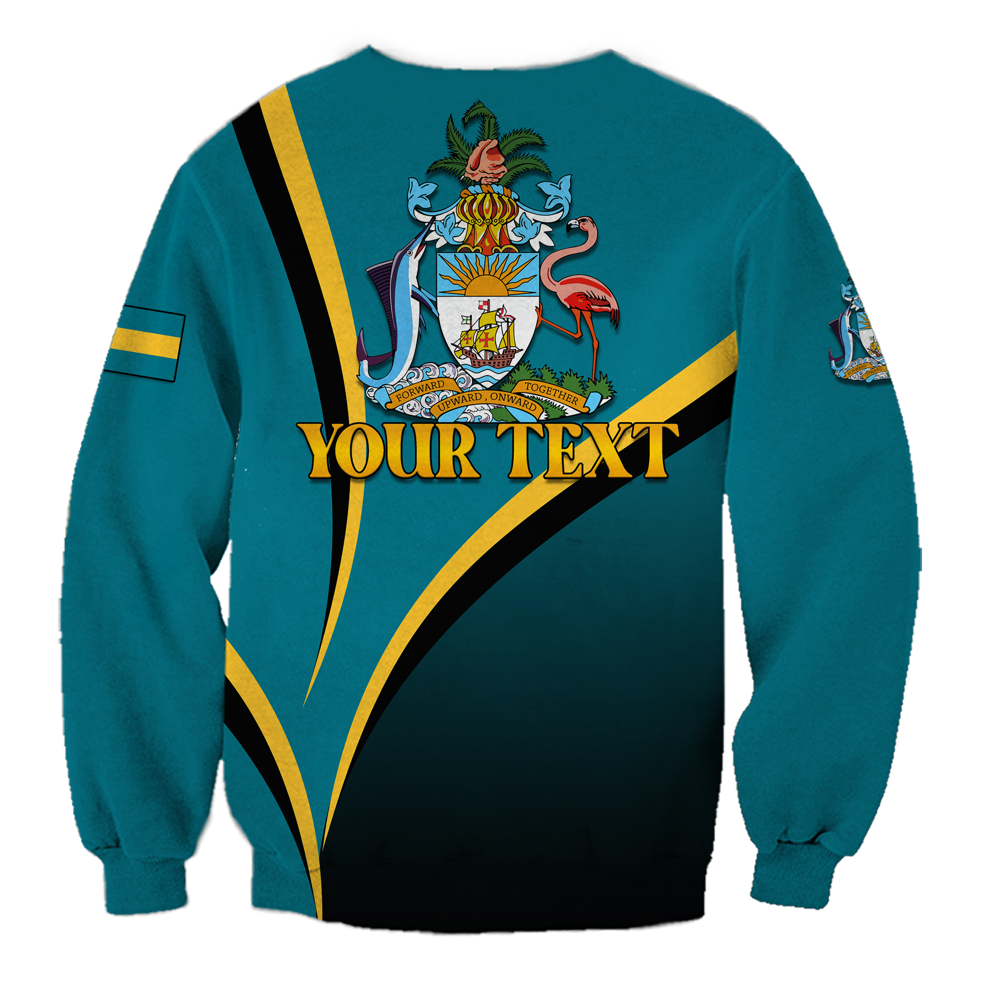 Custom The Bahamas 49th Anniversary Independence Day Blue Marlin Sweatshirt LT12 - Wonder Print Shop