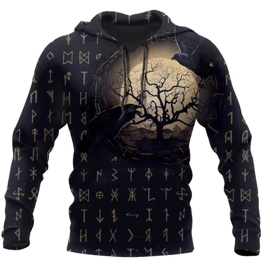 Viking Clothing The Raven Of Odin Hoodie RLT12 - Wonder Print Shop