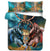 Ice and Fire Wolves Dreamcatcher Native American Bedding Set LT10 - Wonder Print Shop