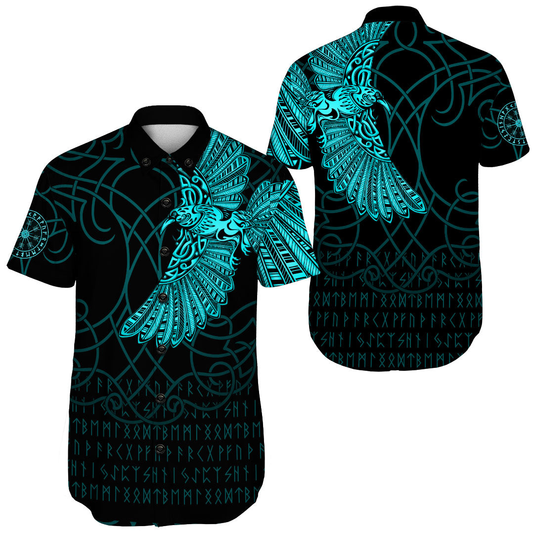 viking-clothing-viking-odins-celtic-ravens-cyan-version-shorts-sleeve-shirt