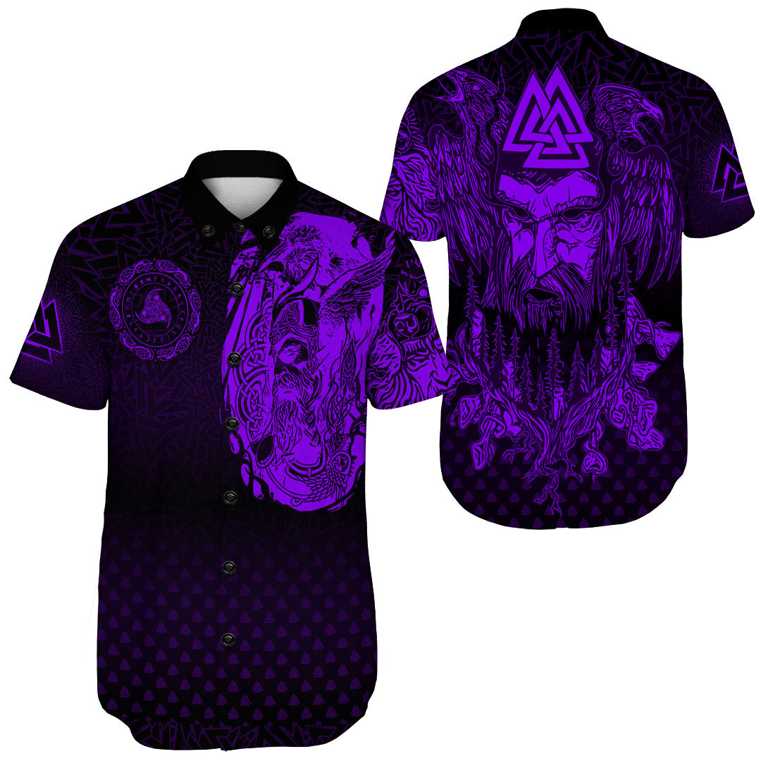 viking-clothing-viking-odin-raven-tattoo-style-purple-version-shorts-sleeve-shirt