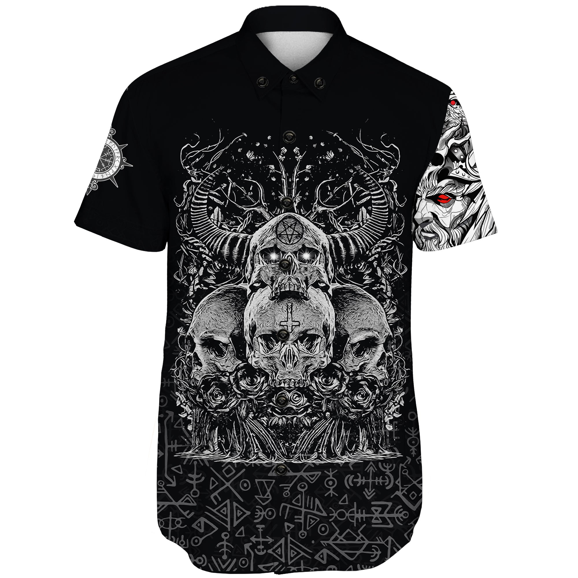 viking-skull-honor-shorts-sleeve-shirts