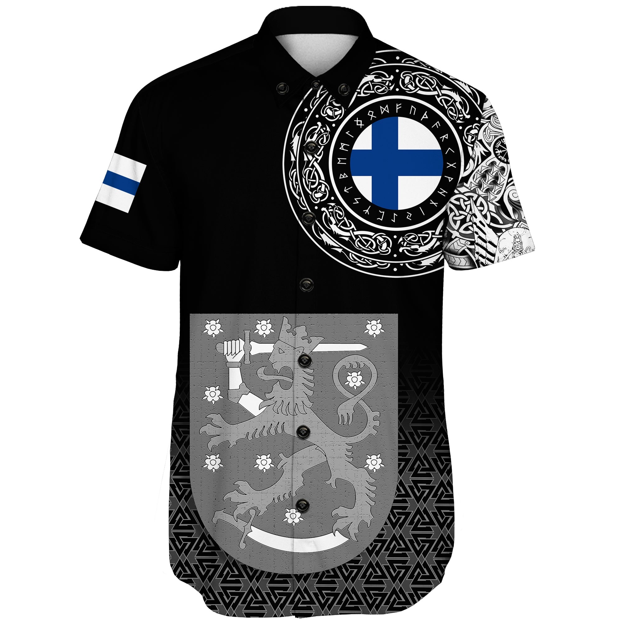 viking-shorts-sleeve-shirt-finland-coat-of-arms