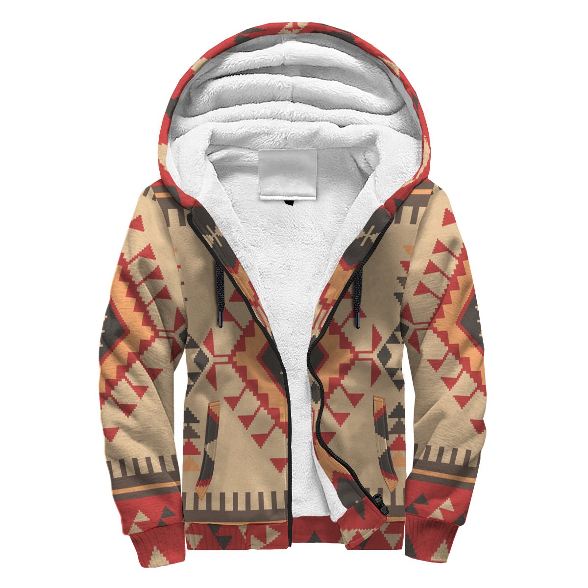 native-american-tribal-ethnic-seamless-pattern-geometric-sherpa-hoodie