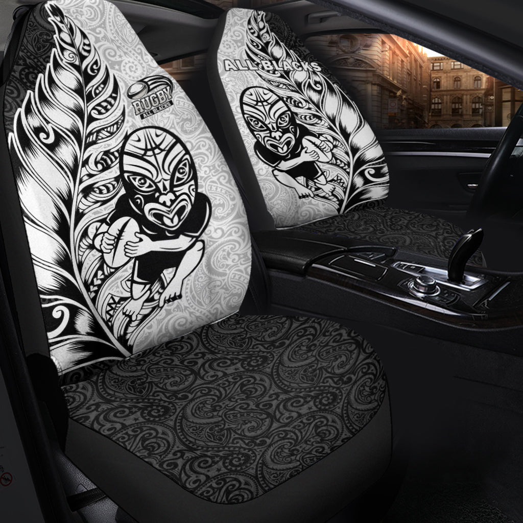 New Zealand Maori All Black Rugby Car Seat Covers LT2 - Wonder Print Shop