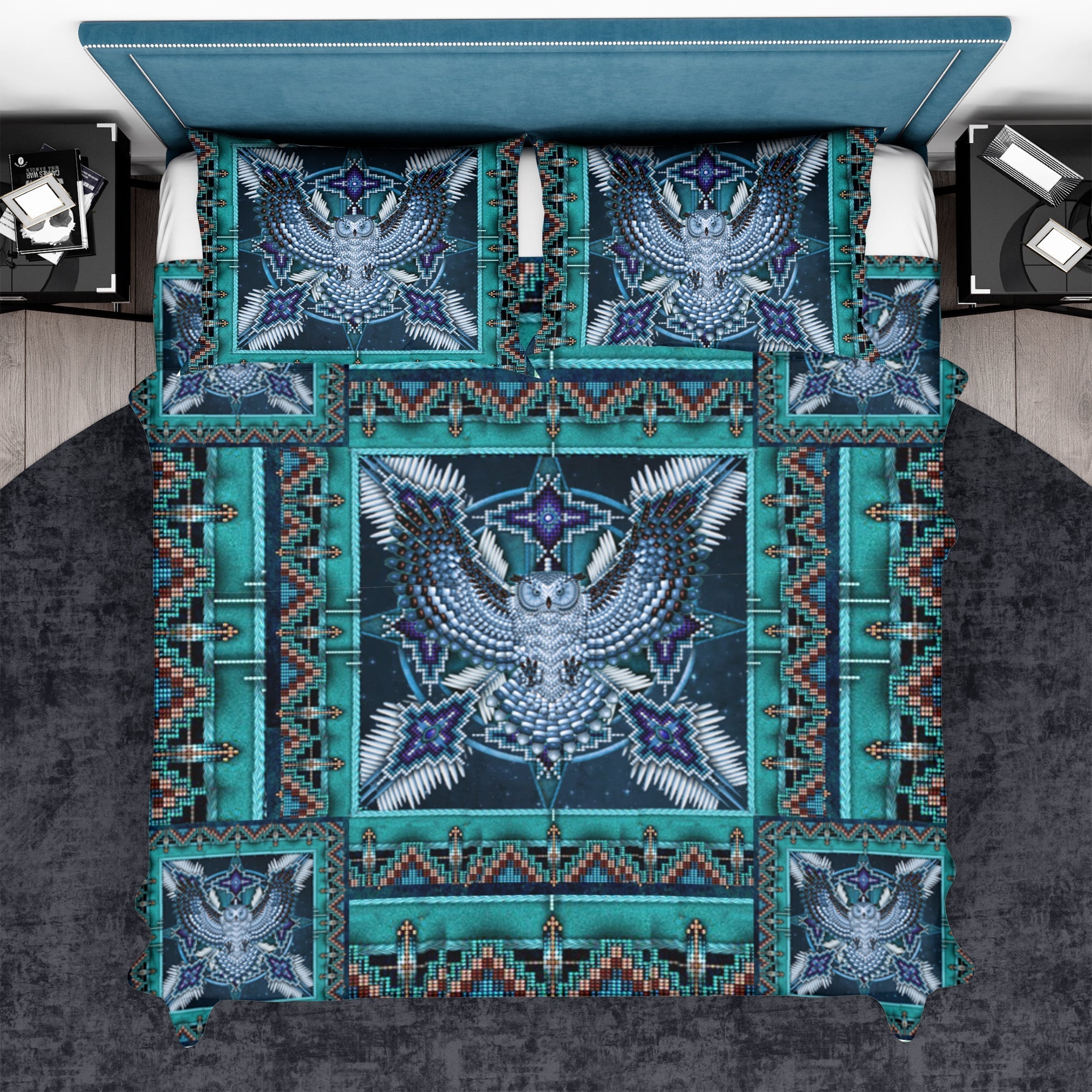 blue-mandala-thunderbird-native-american-native-american-bedding-set